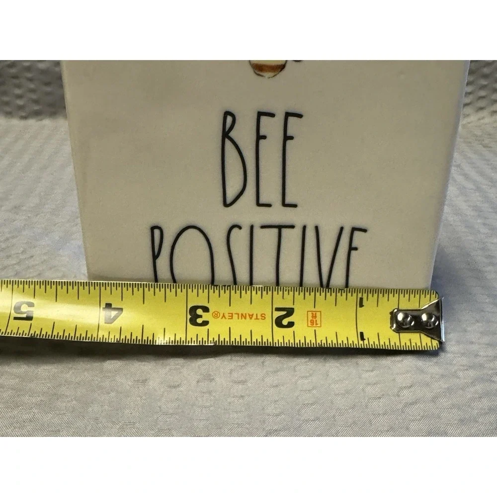 Rae Dunn‎ Desk block/shelf Sign Bee Positive Inspiration 4x4x2 New